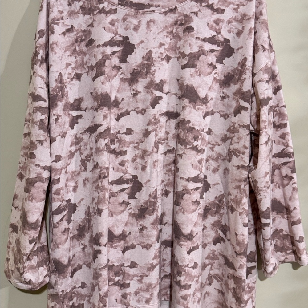 Joe Fresh Pink and Gray Boxy Sweatshirt
